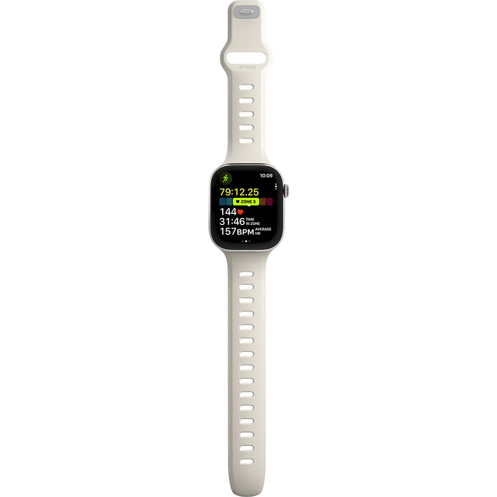 Uhrenarmband für Apple Watch 46 / 45 / 44 mm, Nomad Tempo Band, Beige