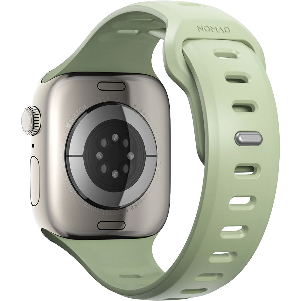 Uhrenarmband für Apple Watch 46 / 45 / 44 mm, Nomad Tempo Band, Grün