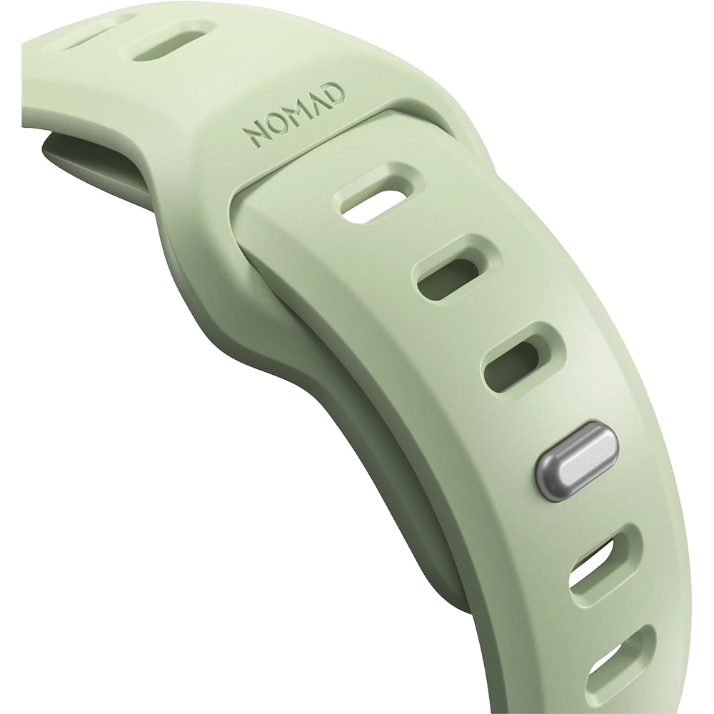 Uhrenarmband für Apple Watch 46 / 45 / 44 mm, Nomad Tempo Band, Grün