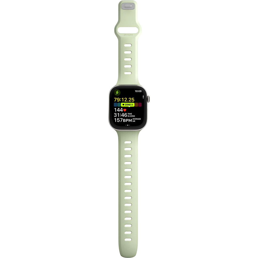 Uhrenarmband für Apple Watch 46 / 45 / 44 mm, Nomad Tempo Band, Grün