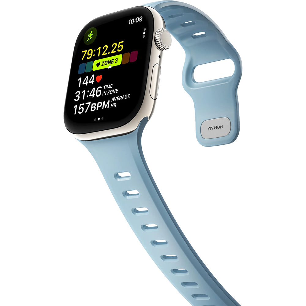 Uhrenarmband für Apple Watch 46 / 45 / 44 mm, Nomad Tempo Band, Blau