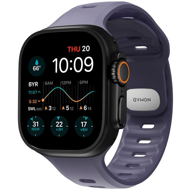 Uhrenarmband für Apple Watch 49/46/45/44 mm, Nomad Tempo Band, Violett