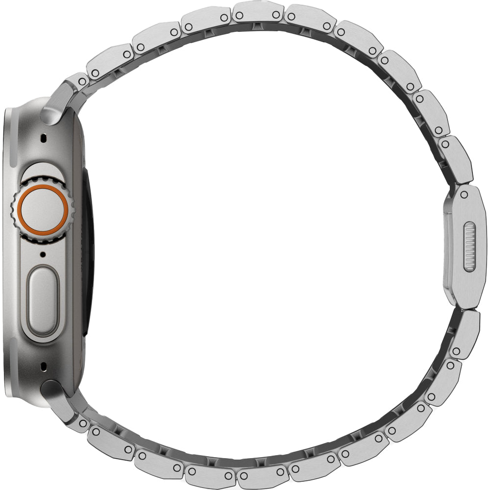 Armband für Apple Watch 49/46/45/44 mm, Nomad Titanium Band, Titan