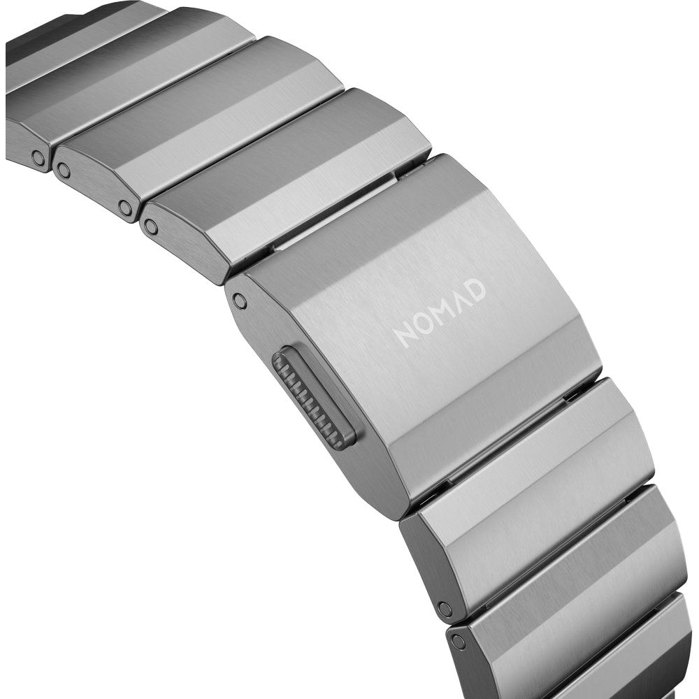 Armband für Apple Watch 49/46/45/44 mm, Nomad Titanium Band, Titan