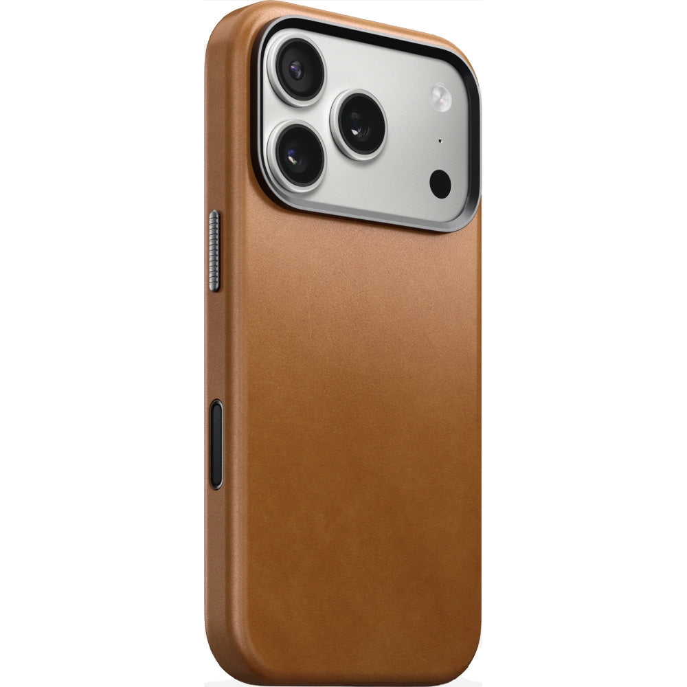 Leder Handyhülle für iPhone 17 Pro mit MagSafe, Nomad Traditional Leather Case, Hellbraun