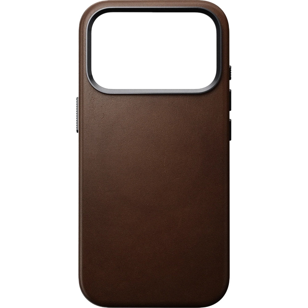 Leder Handyhülle für iPhone 17 Pro mit MagSafe, Nomad Traditional Leather Case, Braun
