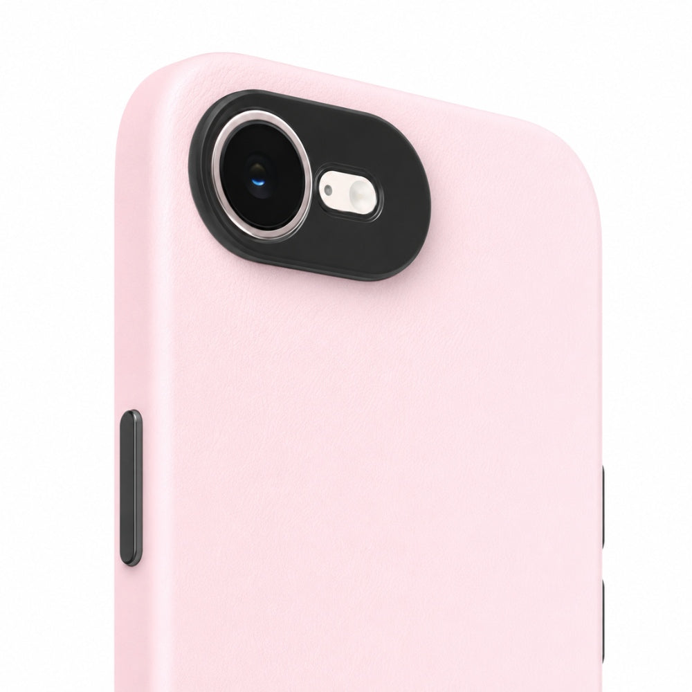 Handyhülle YAXO Leather Gear Slim Case MagSafe für iPhone 17e, rosa (5/13)