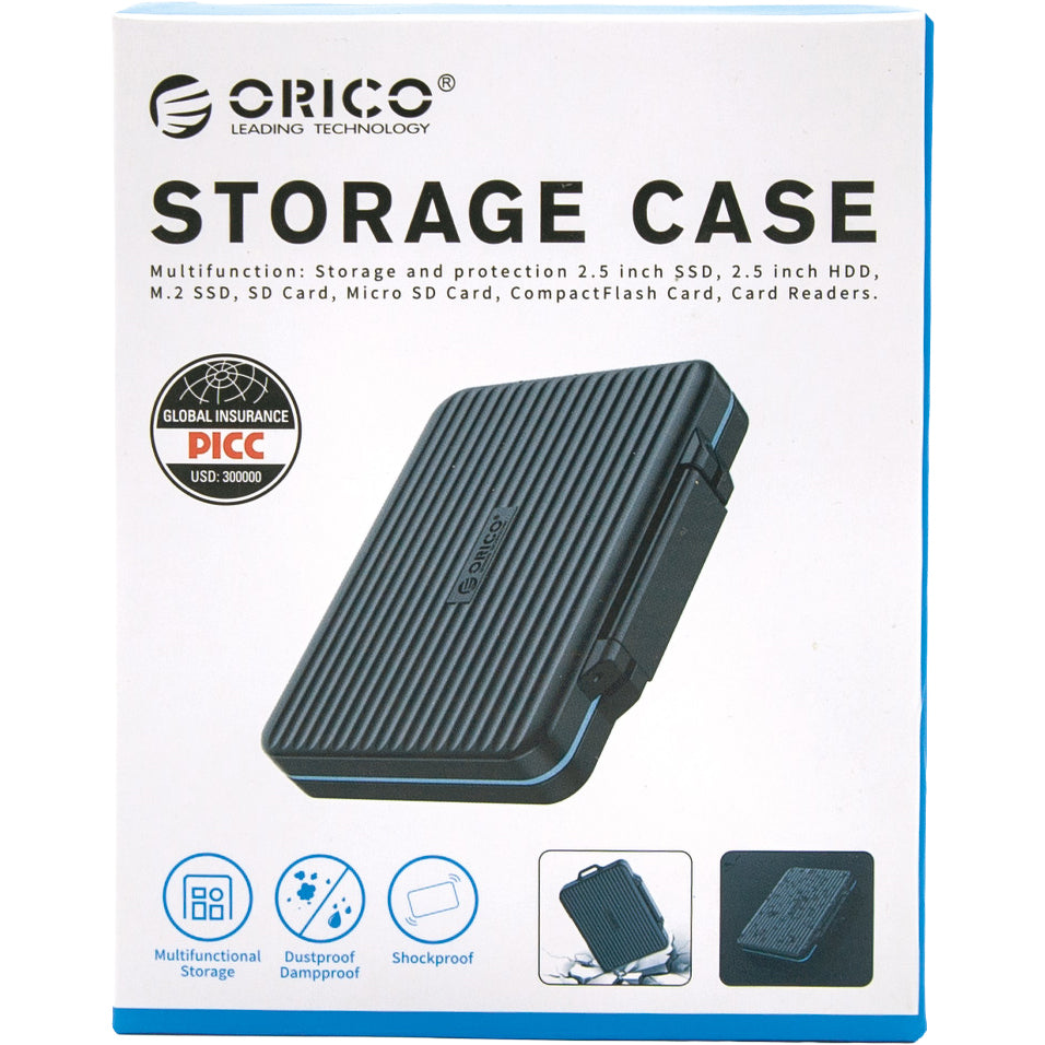 Speicherkarten Etui für 6x SD, 4x MicroSD, 1x CF Orico Storage Case PHCD, Schwarz