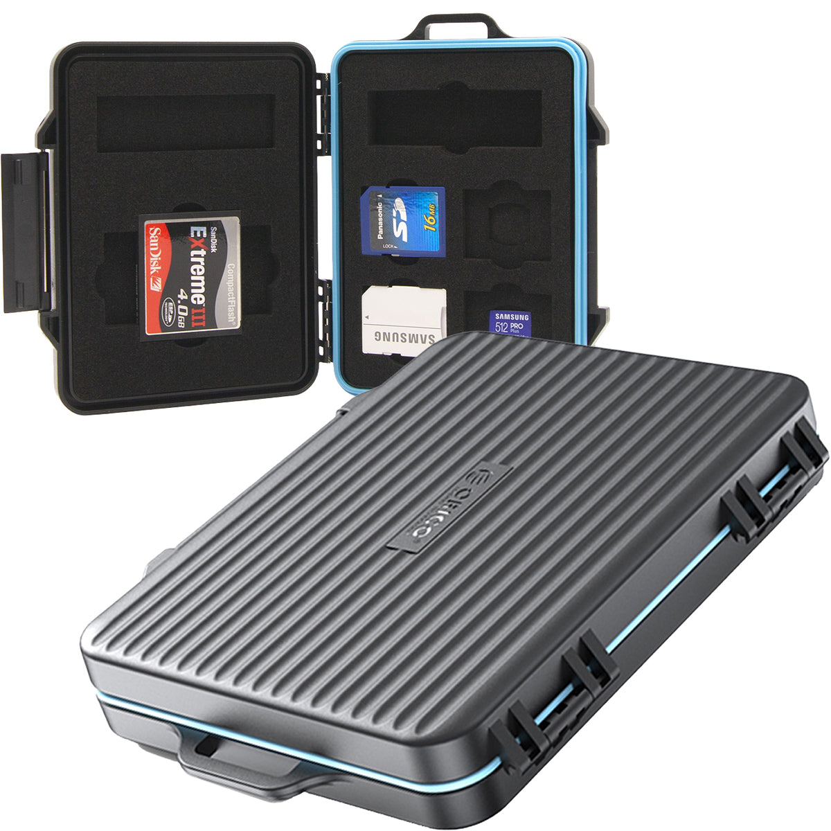 Speicherkarten Etui für 6x SD, 4x MicroSD, 1x CF Orico Storage Case PHCD, Schwarz