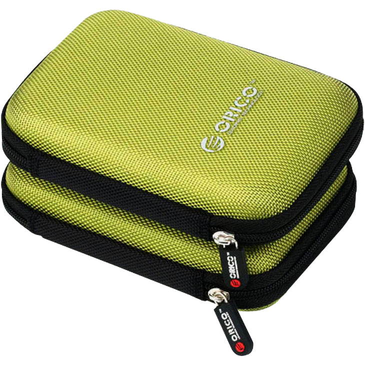 Schutzhülle für externe Festplatte 2,5" und Zubehör, Orico Portable Storage Bag, Grün