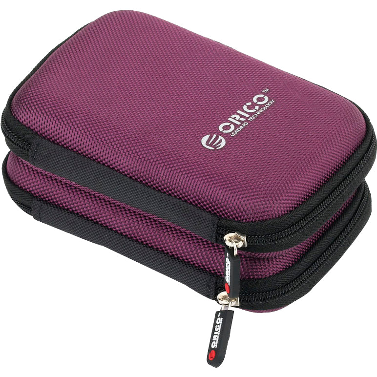 Schutzhülle für externe Festplatte 2,5" und Zubehör, Orico Portable Storage Bag, Violett