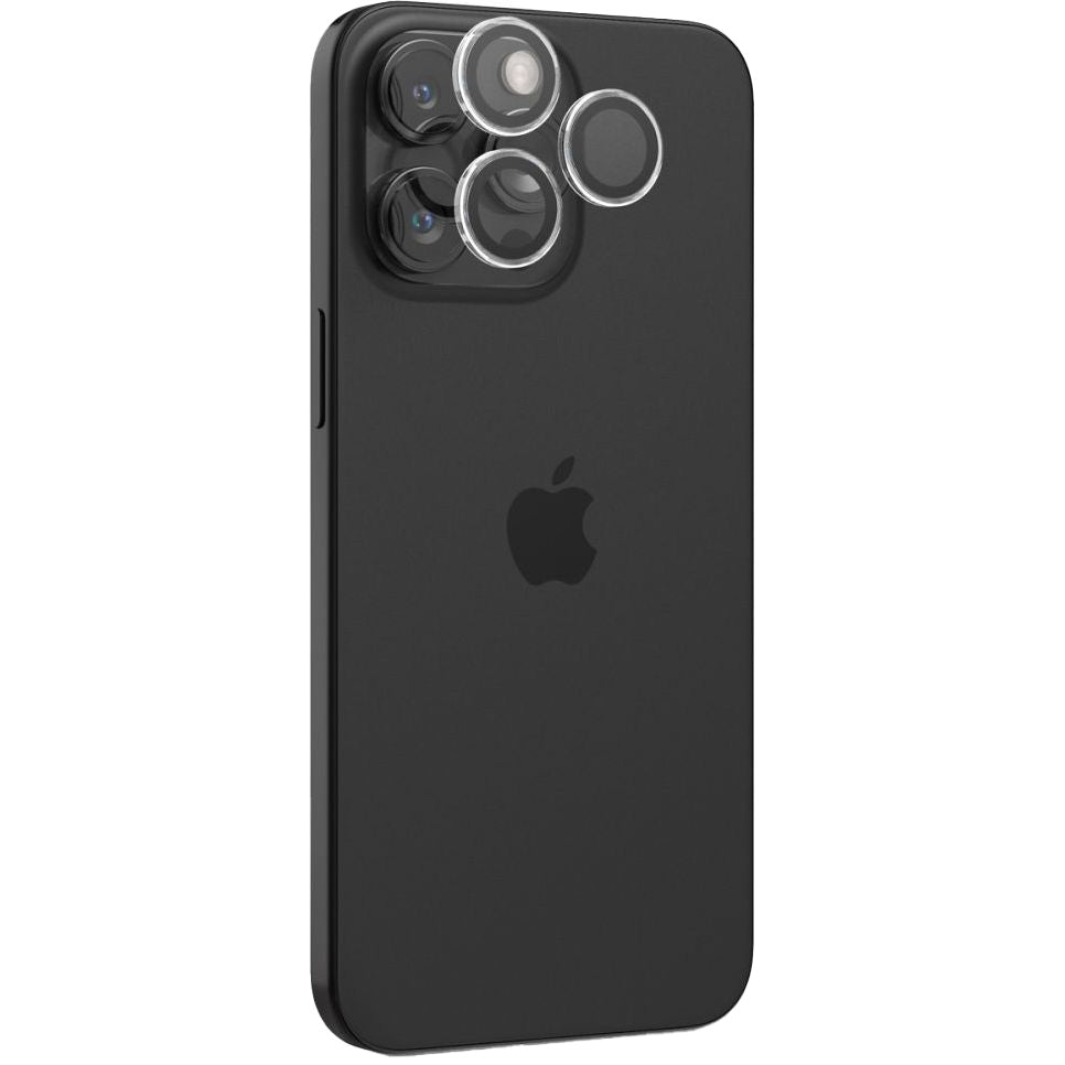 Glas für die Kamera für iPhone 17 Pro Max - 14 Pro, Spigen Glas.tR Ez Fit Optik Pro 2-Pack, Schwarz-Transparent