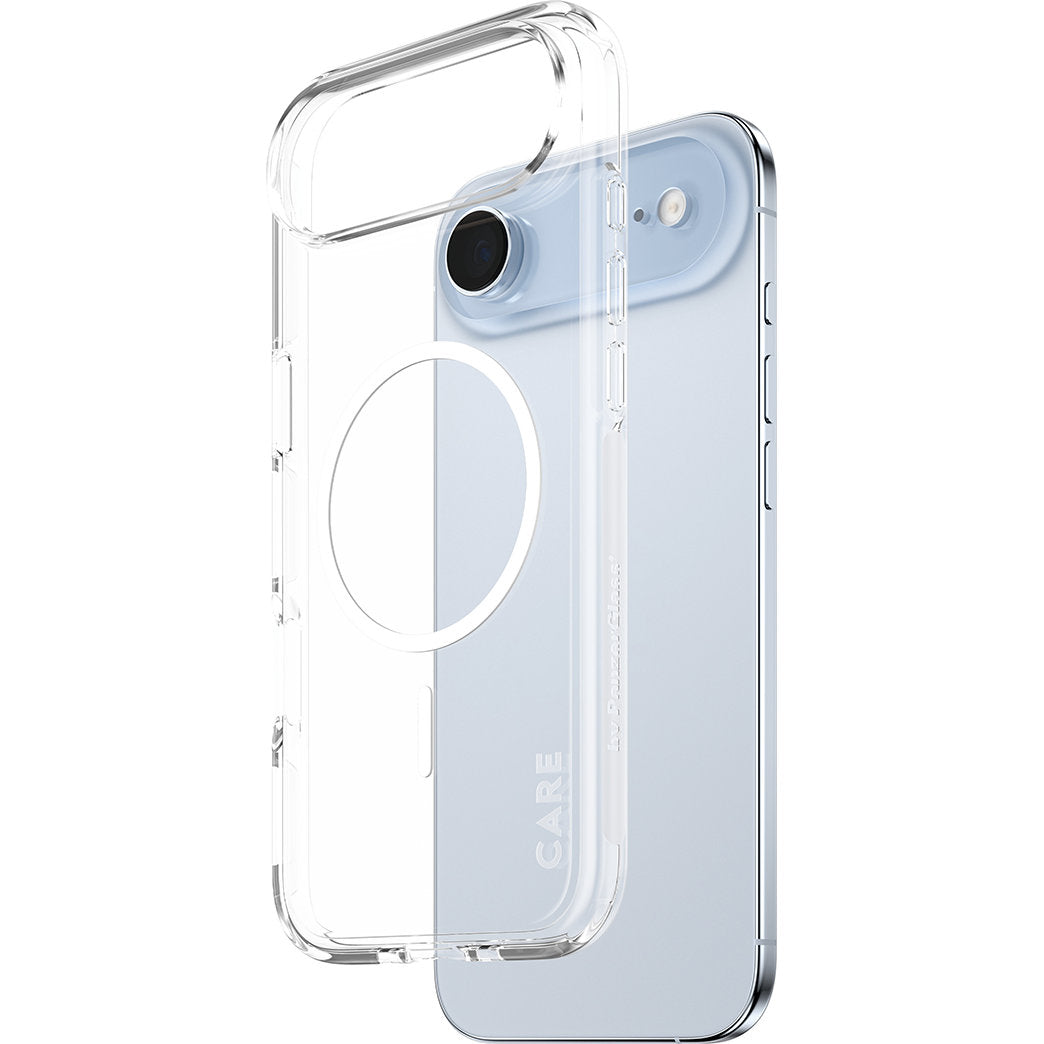Handyhülle für iPhone Air, CARE by PanzerGlass Flagship Urban Explorer mit MagSafe, Transparent und Weiß