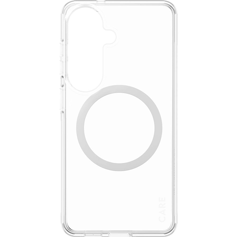 Handyhülle für Galaxy S26, CARE by PanzerGlass Urban Explorer Case mit MagSafe, Transparent und Weiß