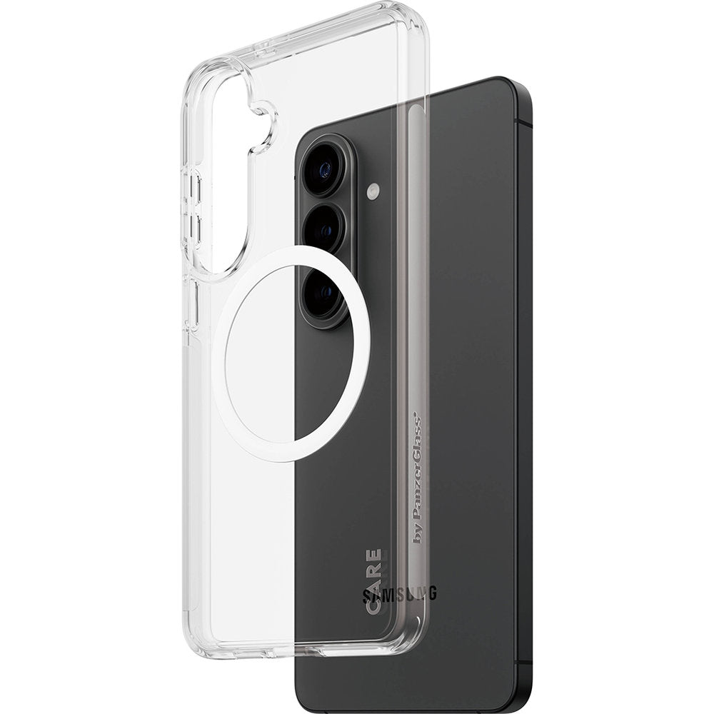 Handyhülle für Galaxy S26 Ultra, CARE by PanzerGlass Urban Explorer Case mit MagSafe, Transparent und Weiß