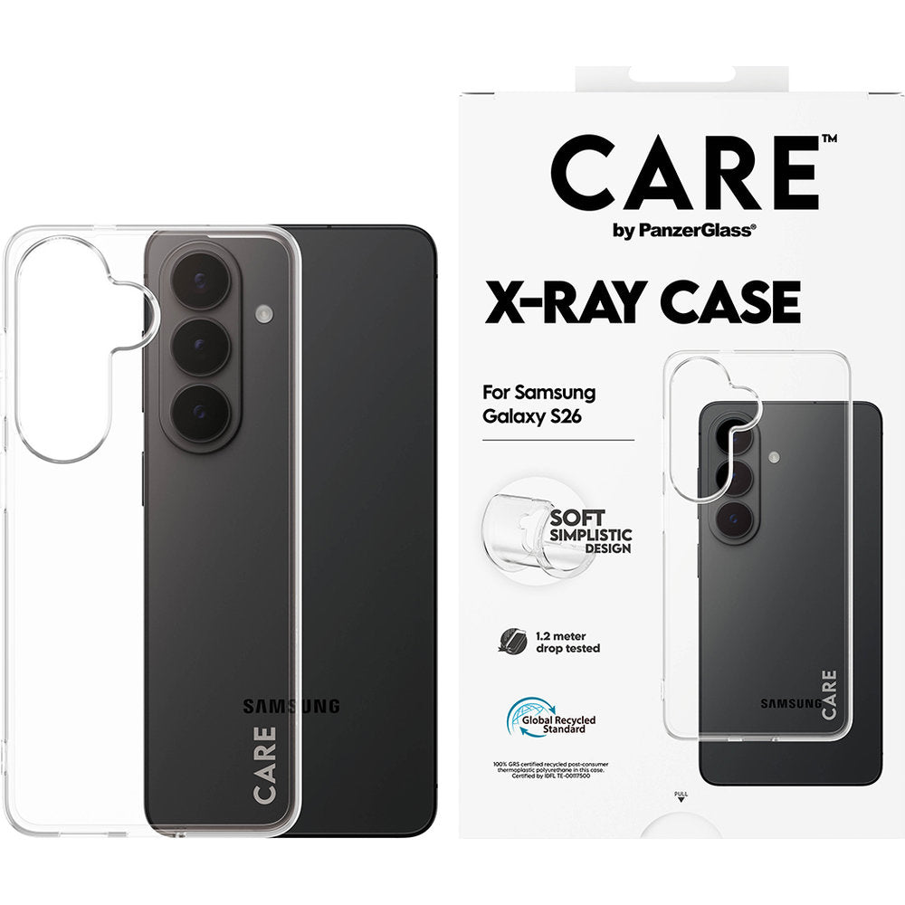 Handyhülle für Galaxy S26, CARE by PanzerGlass X-Ray, Transparent