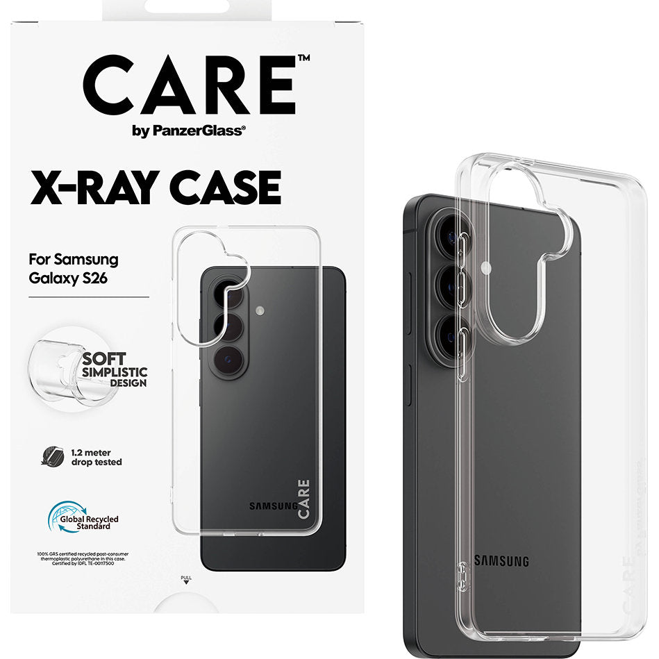 Handyhülle für Galaxy S26, CARE by PanzerGlass X-Ray, Transparent