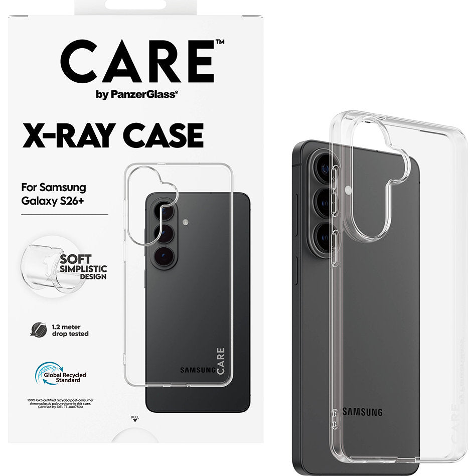 Handyhülle für Galaxy S26 Plus, CARE by PanzerGlass X-Ray, Transparent