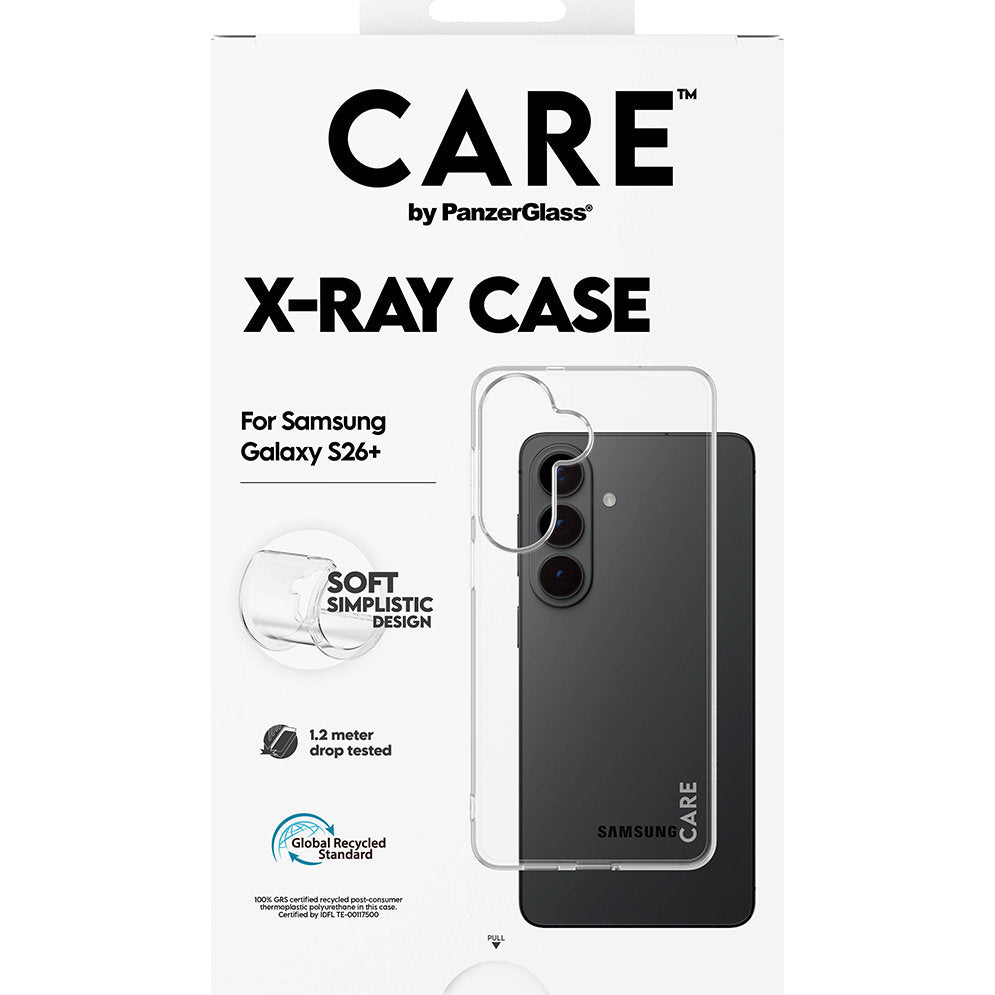 Handyhülle für Galaxy S26 Plus, CARE by PanzerGlass X-Ray, Transparent
