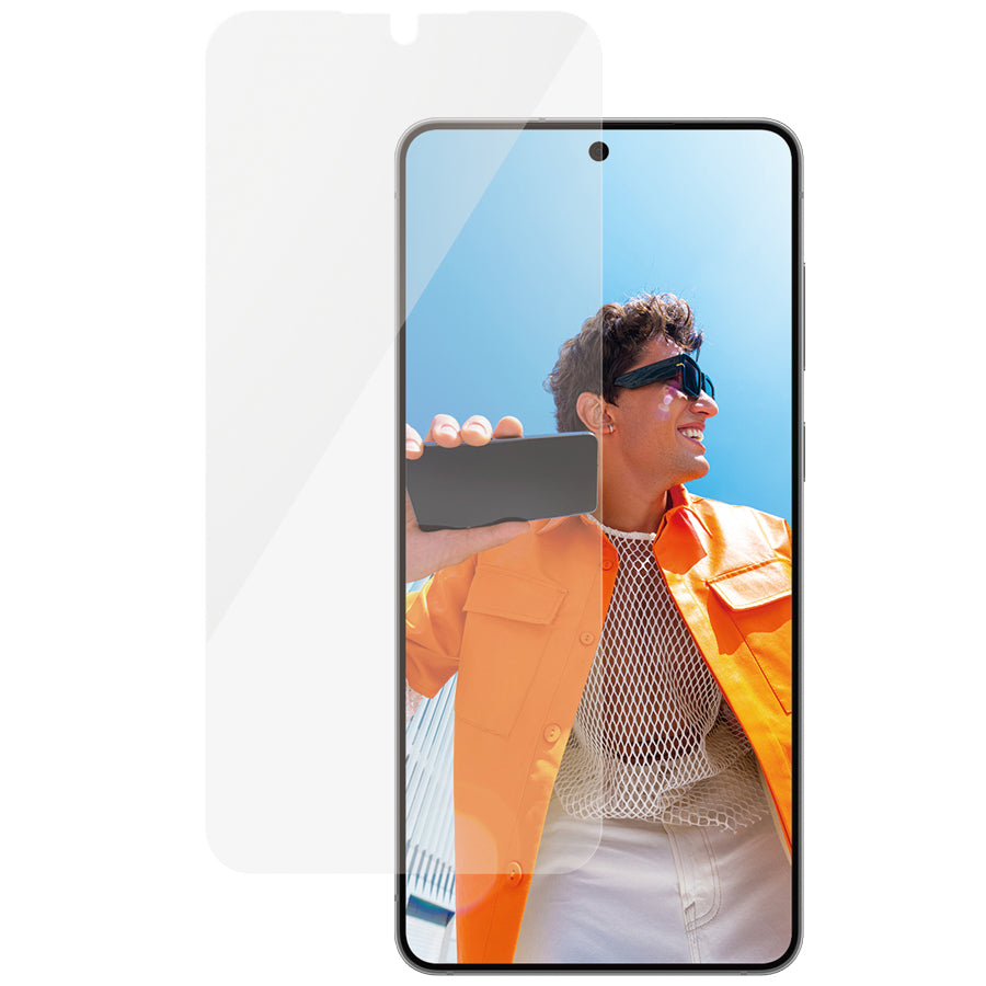 Gehärtetes Glas mit Applikator für Galaxy S25 Edge, PanzerGlass Ceramic Ultra-Wide Fit + EasyAligner