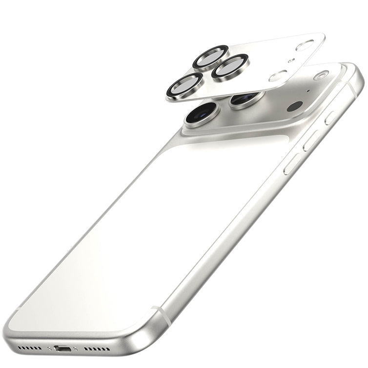 Gehärtetes Glas für die Kamera PanzerGlass Fender Camera Protector für iPhone 17 Pro Max, Silbern