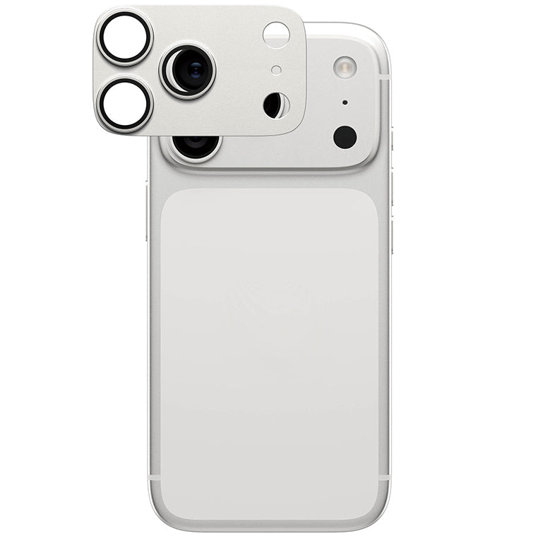 Gehärtetes Glas für die Kamera PanzerGlass Fender Camera Protector für iPhone 17 Pro, Silbern