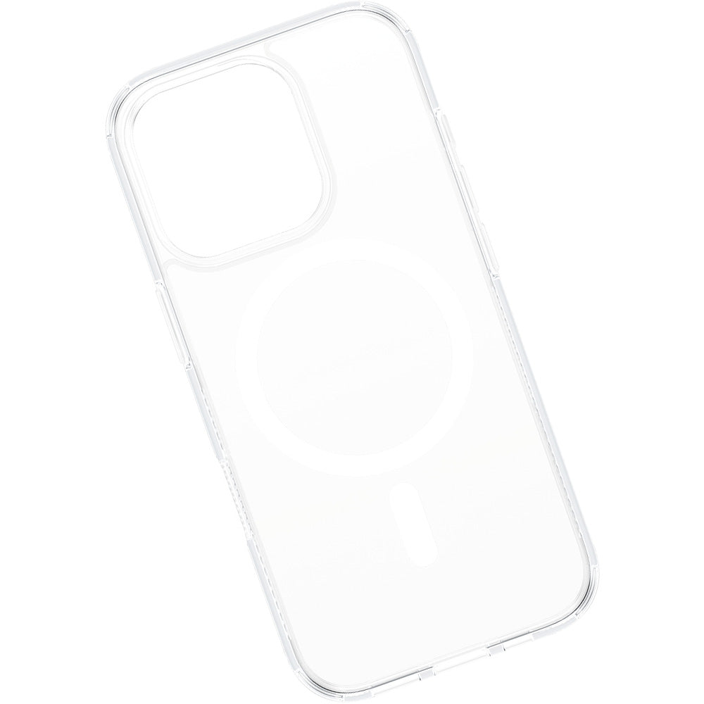 Gepanzerte Handyhülle für iPhone 16 Pro, PanzerGlass HardCase MagSafe, Transparent und Weiß