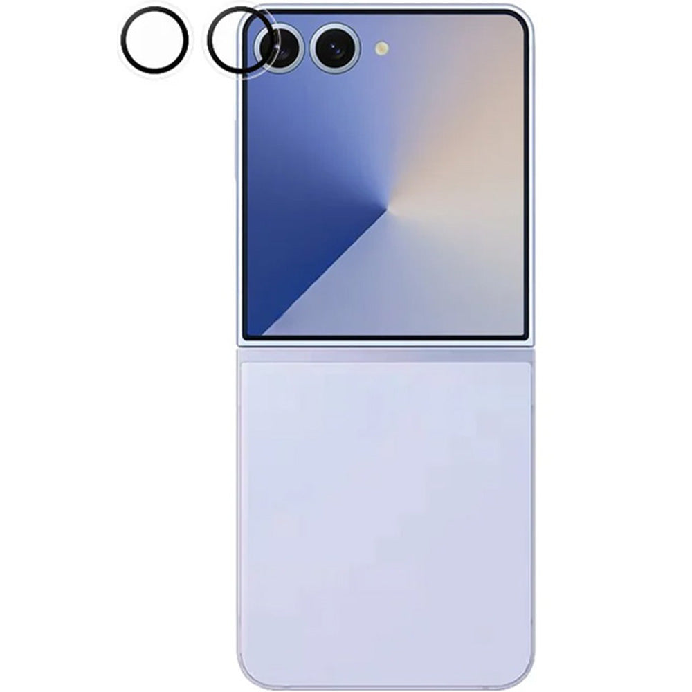 Gehärtetes Glas für die Kamera mit Applikator für Galaxy Z Flip7, PanzerGlass Hoops, Transparent