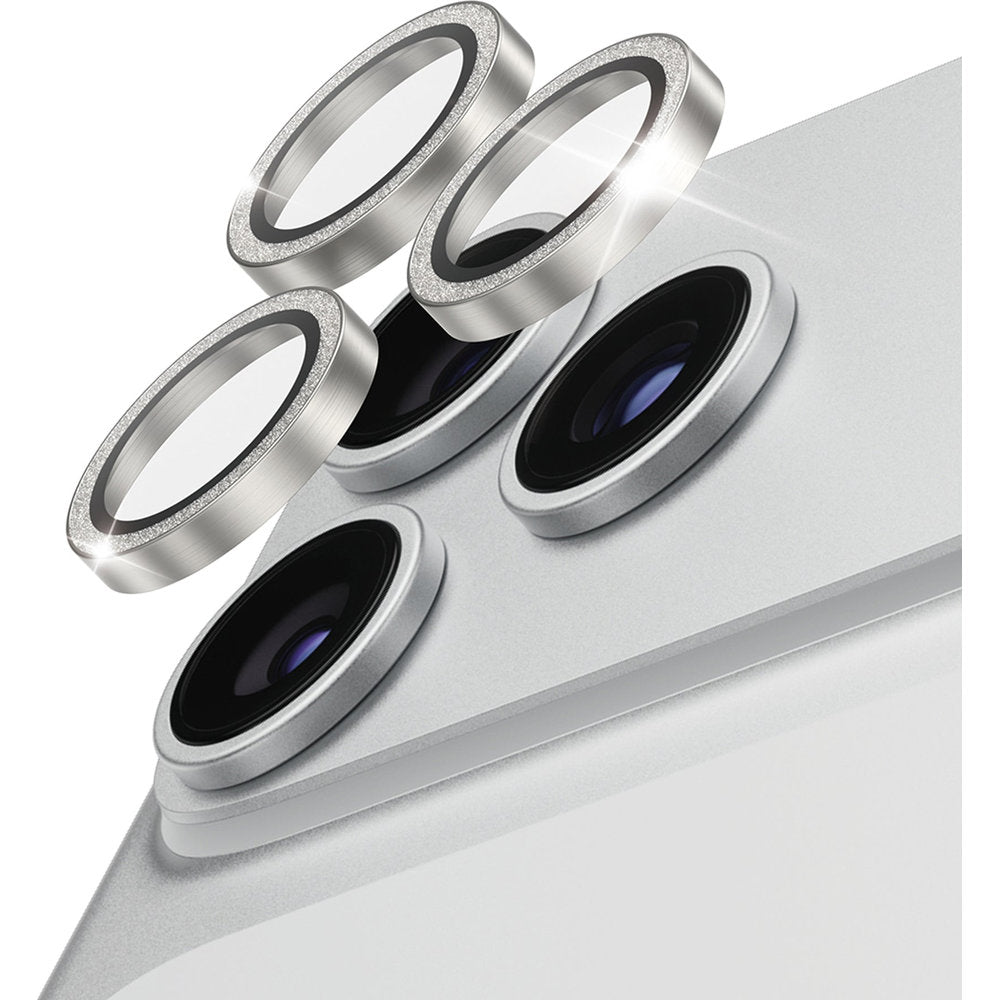 Gehärtetes Glas mit Applikator für iPhone 18 Pro Max / 18 Pro, PanzerGlass Hoops Camera, Silver (1/6)