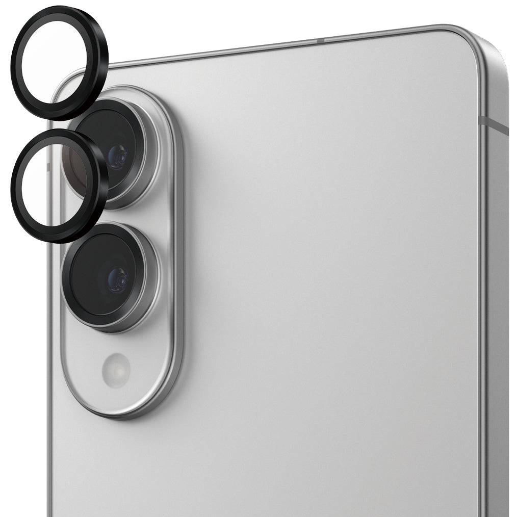 Gehärtetes Glas für die Kamera mit Applikator für Galaxy S25 Edge, PanzerGlass Hoops Camera, Schwarz