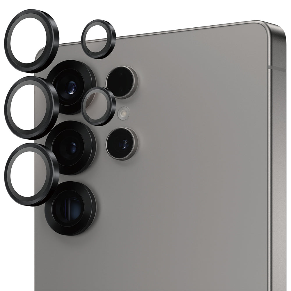 Gehärtetes Glas für Galaxy S25 Ultra, PanzerGlass Hoops Camera, Schwarz