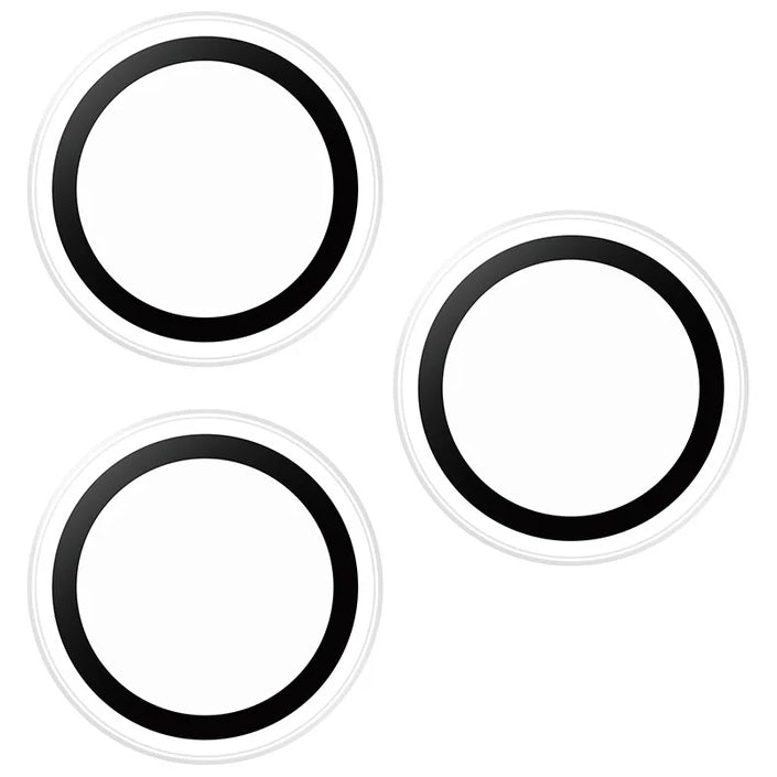 Gehärtetes Glas mit Applikator für iPhone 17 Pro Max / 17 Pro / 16 Pro Max / 16 Pro, PanzerGlass Hoops Camera, Transparent mit schwarzen Rahmen