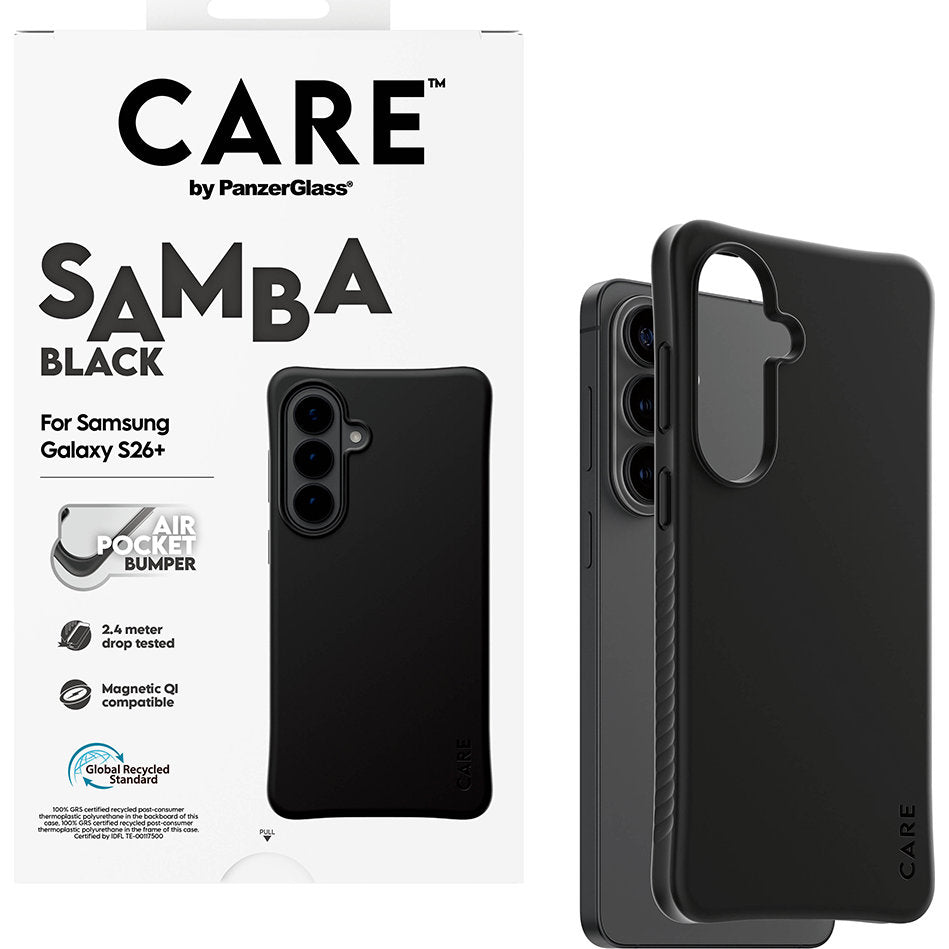 Handyhülle für Galaxy S26 Plus, CARE by PanzerGlass Samba Case mit MagSafe, Schwarz