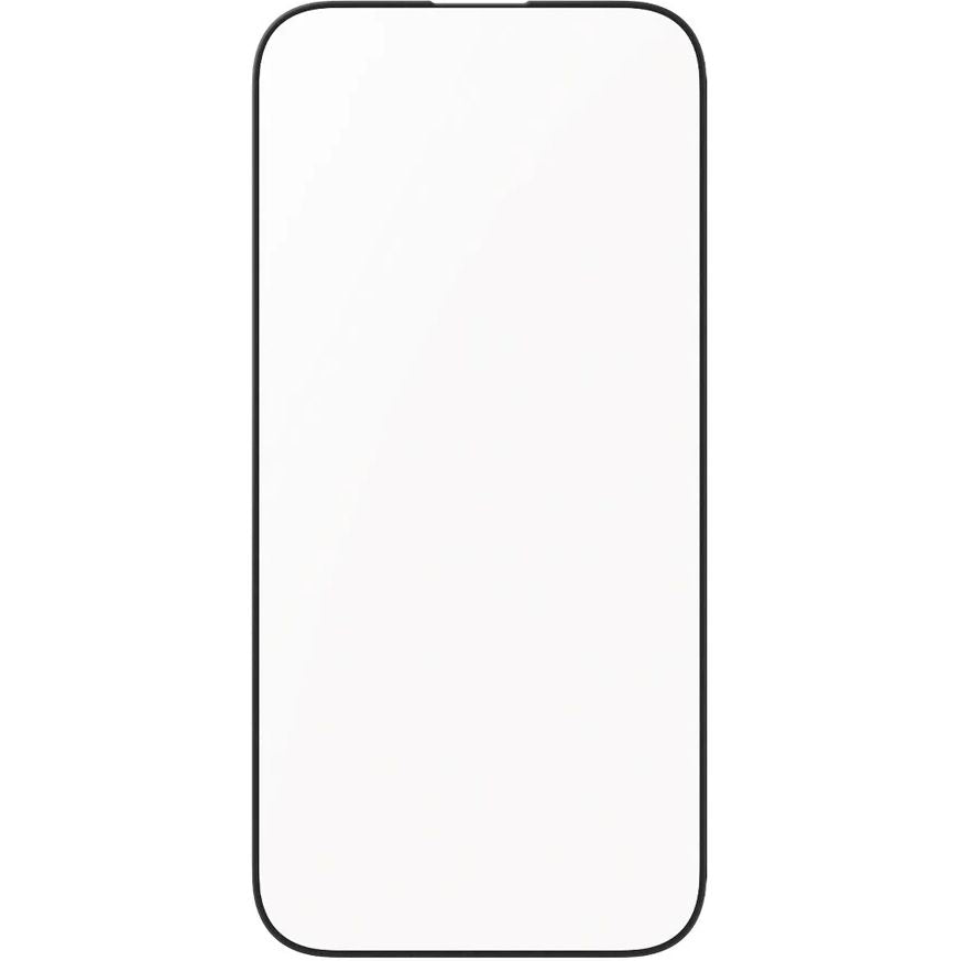 Gehärtetes Glas für iPhone 16 Pro, PanzerGlass Aluminum Frame Ultra-Wide Fit + EasyAligner, Schwarzer Rahmen