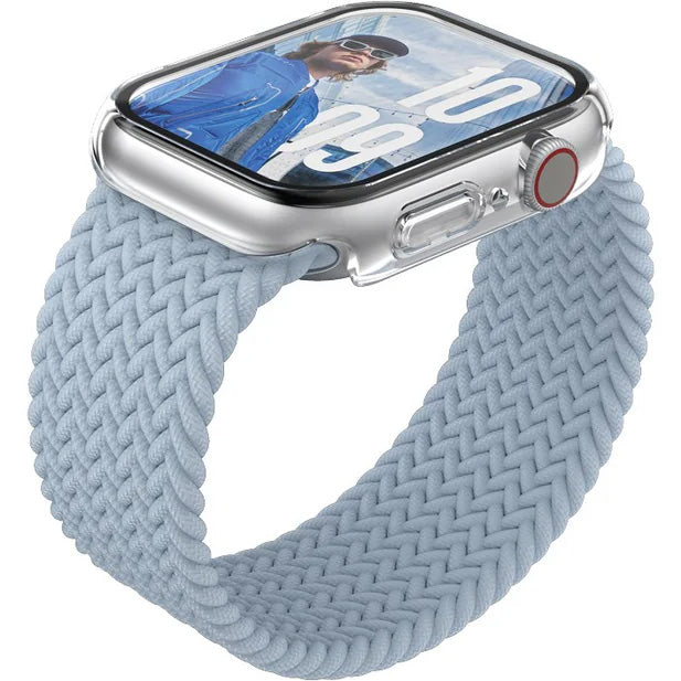 Schutzhülle für Apple Watch 10 42 mm, PanzerGlass Snappie Full Body Slim, Transparent