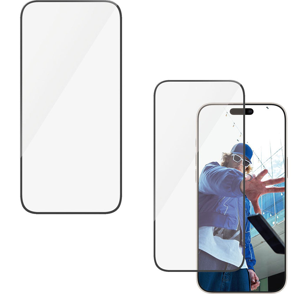 Gehärtetes Glas für das gesamte Display für iPhone 16 Pro Max, PanzerGlass Ultra-Wide Fit + EasyAligner