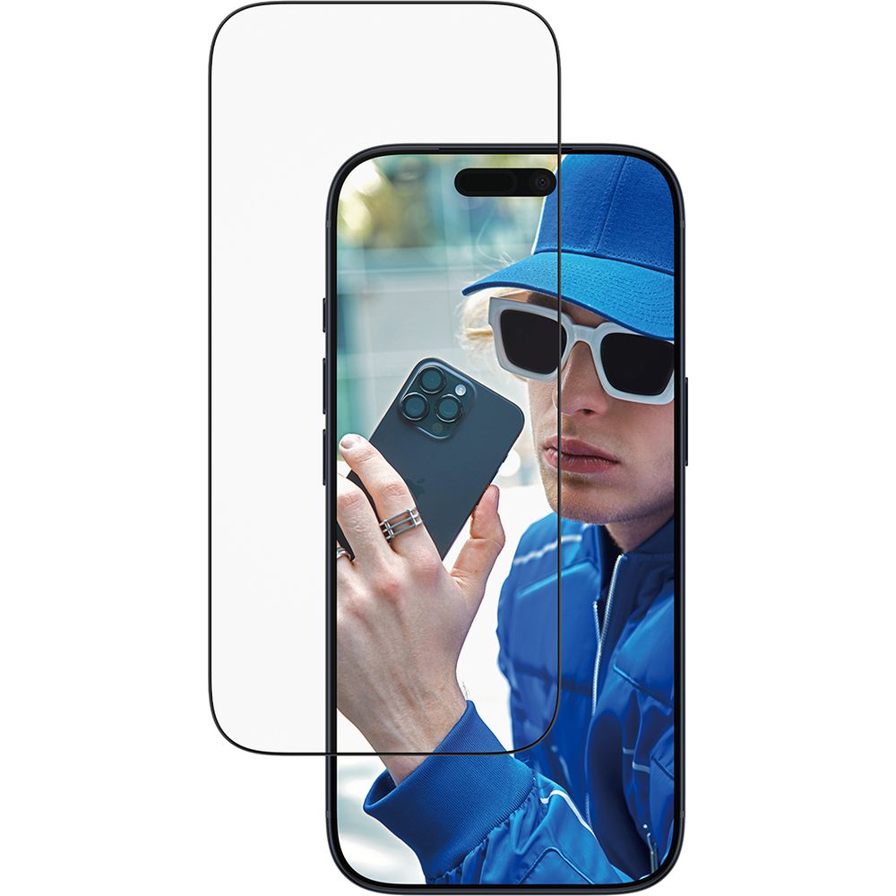 Gehärtetes Glas mit Applikator für iPhone 17 Pro, PanzerGlass Ultra-Wide Fit, Transparent mit schwarzen Rahmen