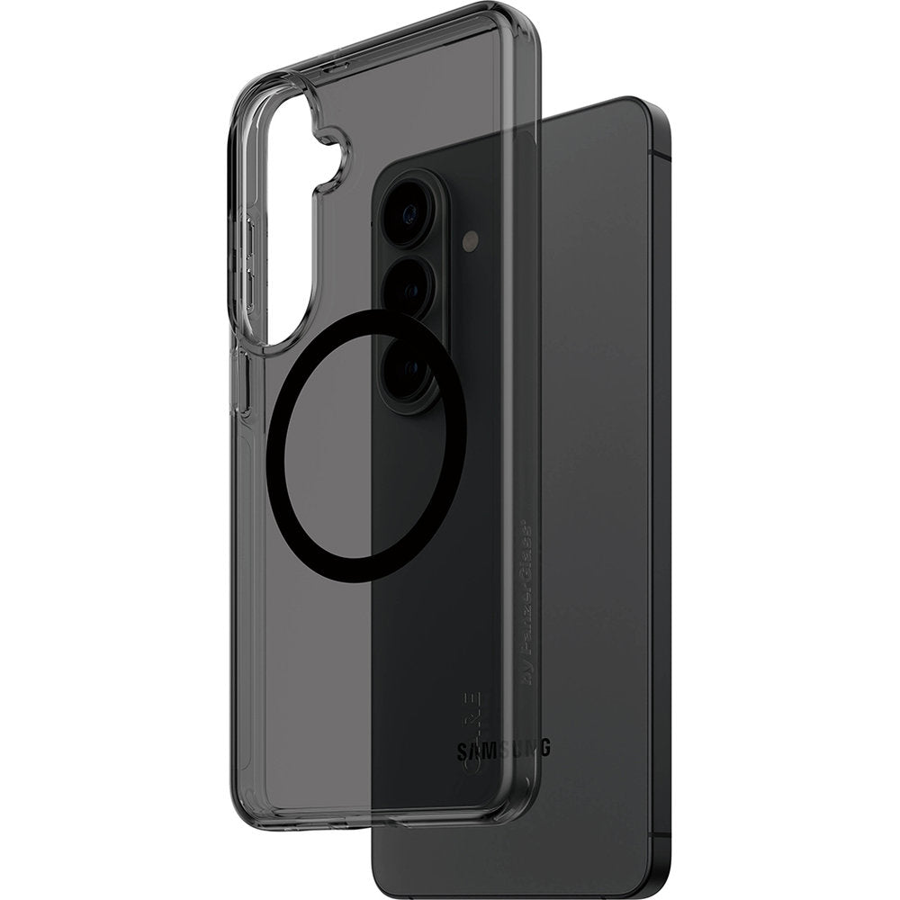 Handyhülle für Galaxy S26 Plus, CARE by PanzerGlass Smokey Case mit MagSafe, Rauchfarben