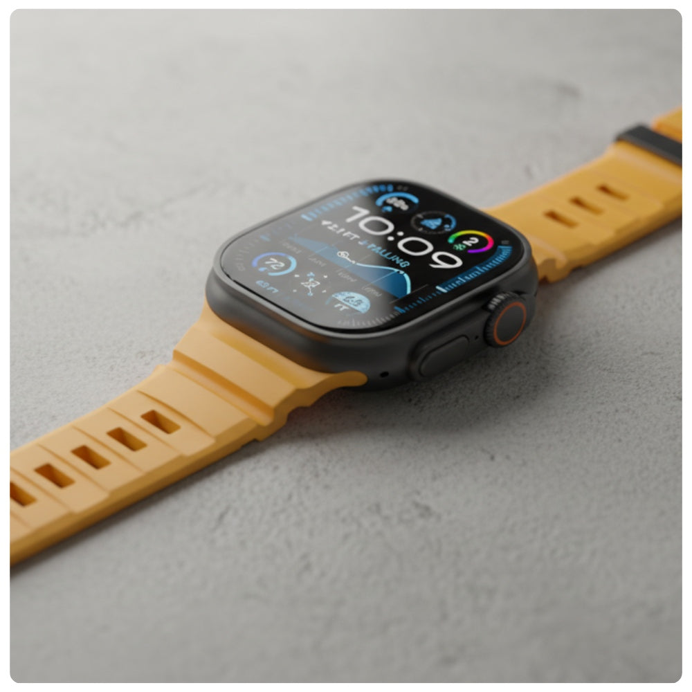 Armband YAXO Rugged Evo Sport Band für Apple Watch 44/45/46/49 mm, gelb (4/9)
