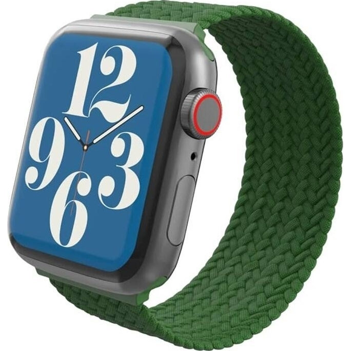 Armband für Apple Watch 38/40/41/42 mm, Zagg Gear4 Braided Watch Band, Größe S, Grün (1/3)