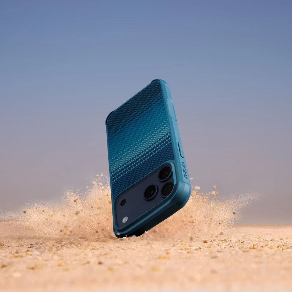 Aramid Handyhülle für iPhone 17 Pro Max, PITAKA Aramid ProGuard Case mit MagSafe, Blau ombre