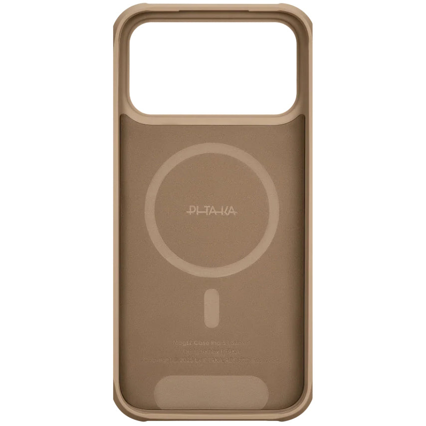 Aramid Handyhülle für iPhone 17 Pro Max, PITAKA Aramid ProGuard Case mit MagSafe, Braun-schwarz