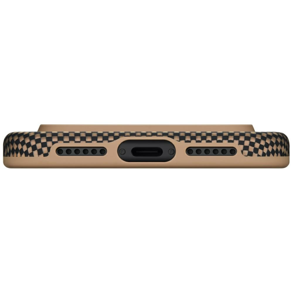 Handyhülle für iPhone 17 Pro Max, Pitaka Aramid UltraGuard mit MagSafe, Schwarz / Braun