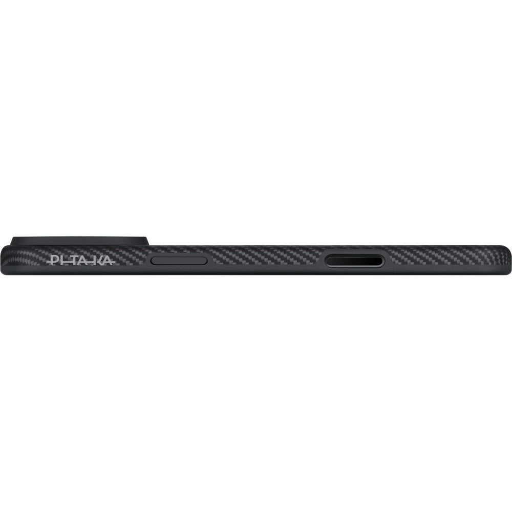 Handyhülle für iPhone 17 Pro, Pitaka Aramid UltraGuard mit MagSafe, Schwarz mit Kevlar