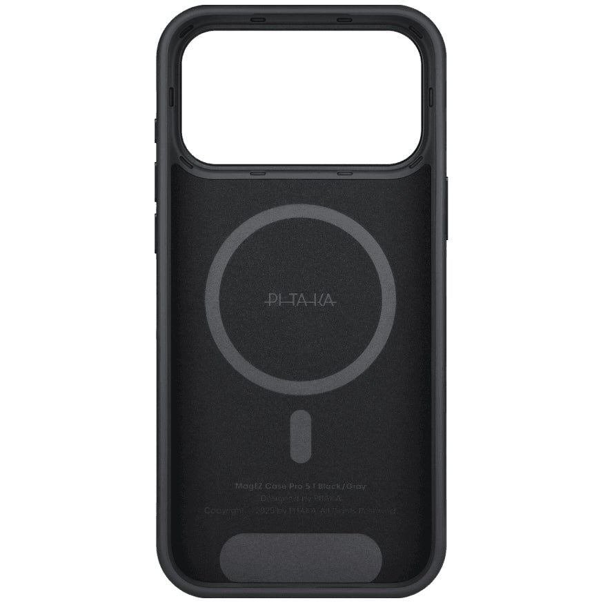 Handyhülle für iPhone 17 Pro Max, Pitaka Aramid UltraGuard mit MagSafe, Schwarz mit Kevlar