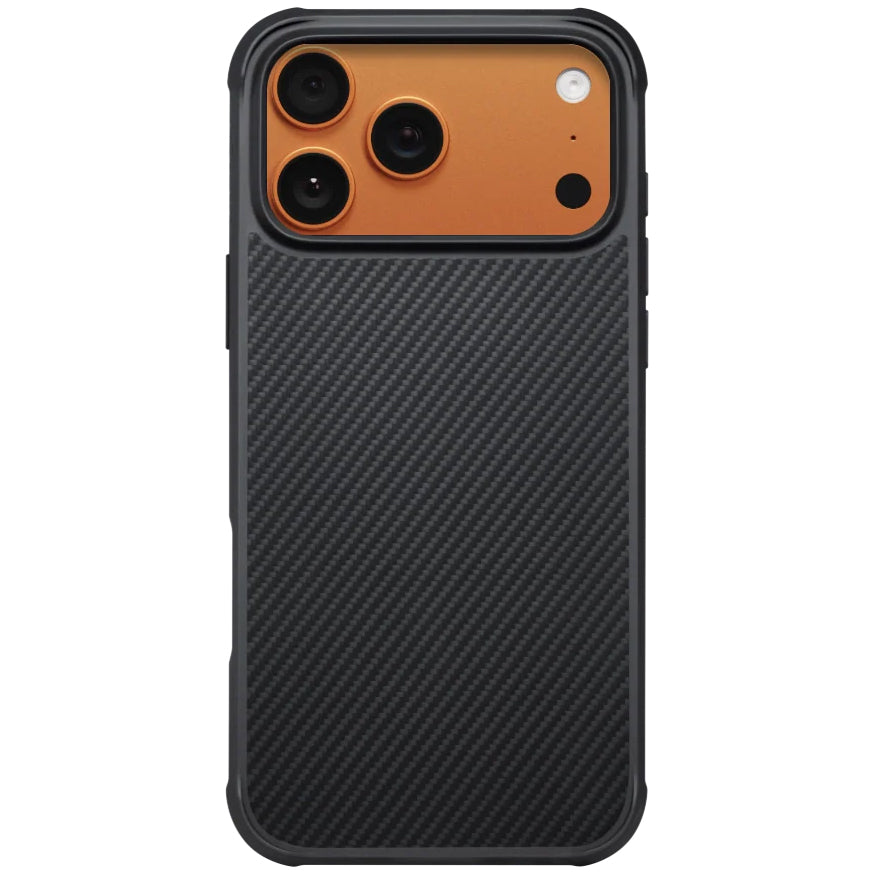Aramid Handyhülle für iPhone 17 Pro Max, PITAKA Aramid ProGuard Case mit MagSafe, Schwarz