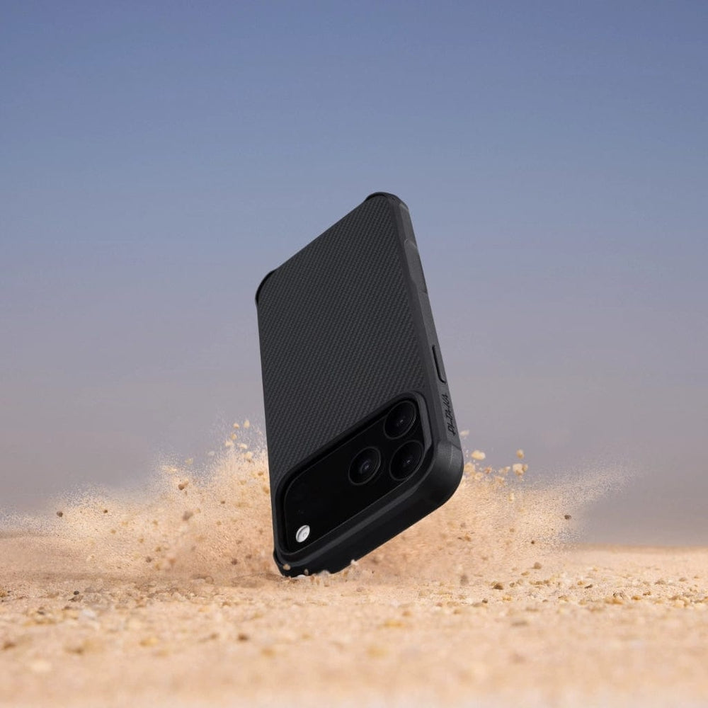Aramid Handyhülle für iPhone 17 Pro Max, PITAKA Aramid ProGuard Case mit MagSafe, Schwarz