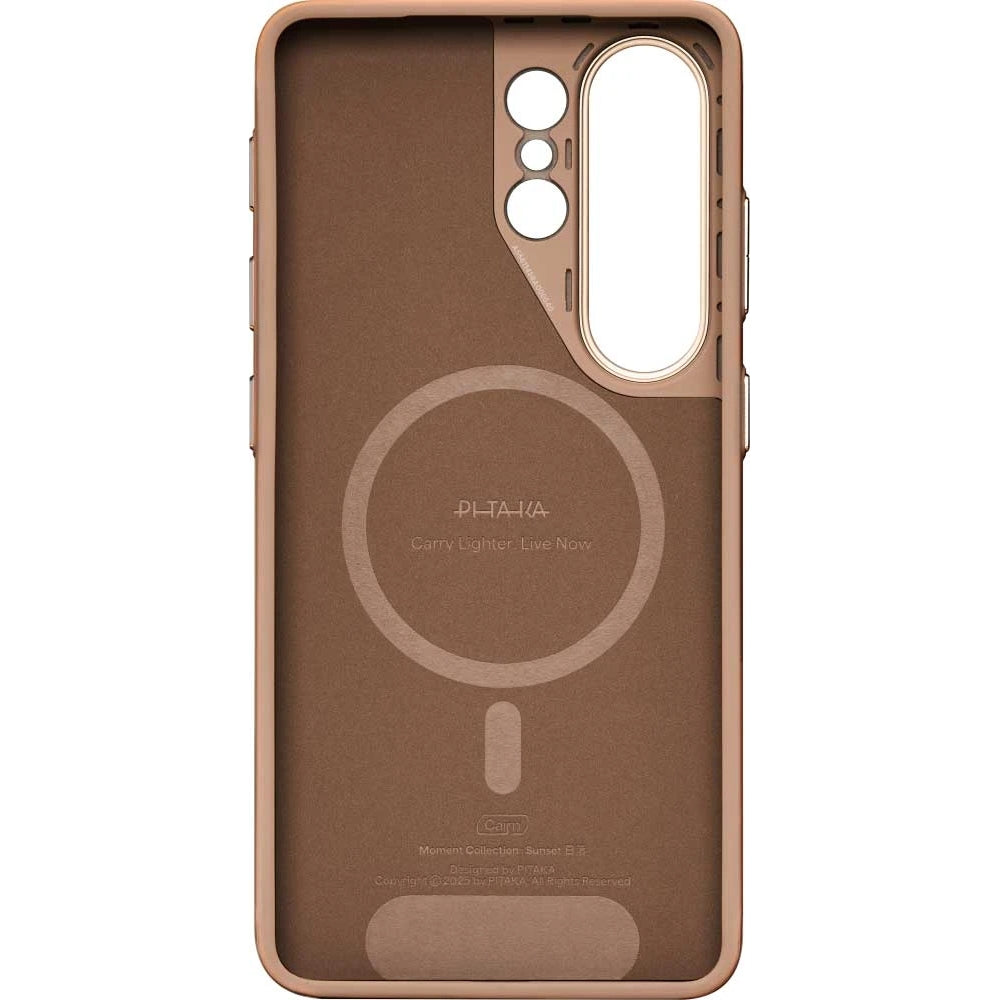 Aramid Handyhülle für Galaxy S26 Ultra, PITAKA Cairn Case mit MagSafe, Braun-schwarz