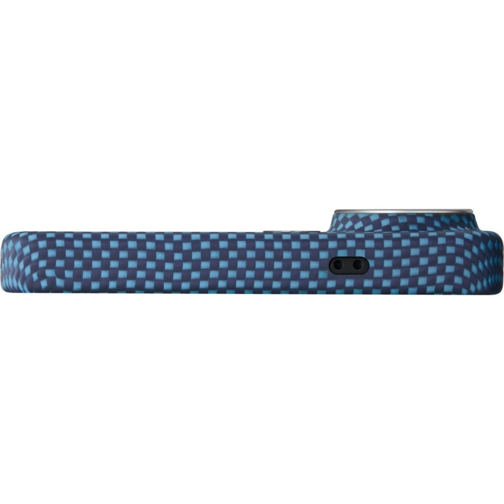 Aramid Handyhülle für Galaxy S26 Ultra, Pitaka Edge Case, mit programmierbaren Tasten Aaron Button, mit MagSafe, Blau und Schwarz