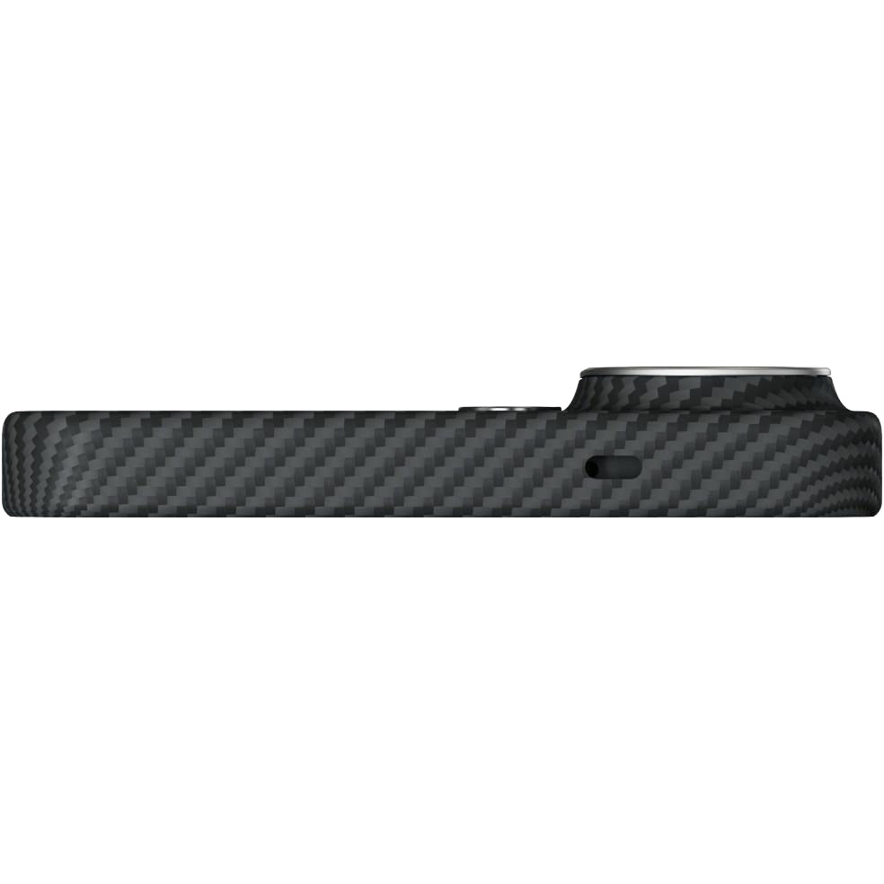 Aramid Handyhülle für Galaxy S26 Ultra, Pitaka Edge Case, mit programmierbaren Tasten Aaron Button, mit MagSafe, Schwarz